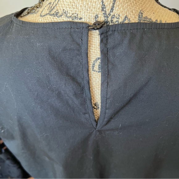 NWOT-ZARA-Women’s Black Oversized Long Sleeved Top-L - Picture 8 of 11